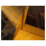 End table magazine rack, solid wood...