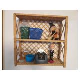 Wall display including thermometer,...