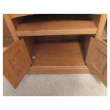 Electronics stand with caddy