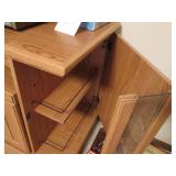 Electronics stand with caddy