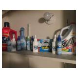 Shelf filled with laundry supplies...