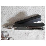 Tool box with tools and 2 vintage f...