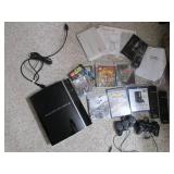 PS3 game system with assorted games...