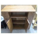 Entertainment shelf, top is 32 x 16...