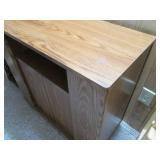 Entertainment shelf, top is 32 x 16...