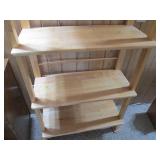 Wood bakers rack, 30" wide 6