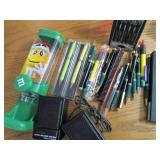 Pens, office supplies, M&M dispense...