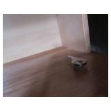 Wood file cabinet with key...