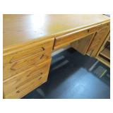Office desk, top measures 64 x 28"...
