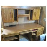 Office desk with credenza, top meas...