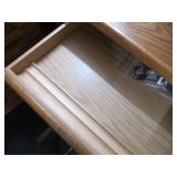 Office desk with credenza, top meas...