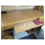 Office desk with credenza, top meas...