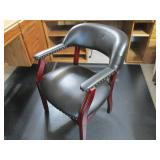 Wood framed chair...