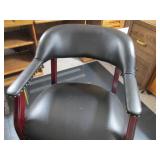 Wood framed chair...