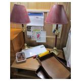 Lamps, and desk accessories...