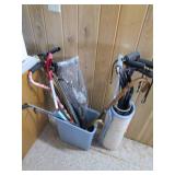 Large assortment of canes and reach...