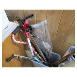 Large assortment of canes and reach...