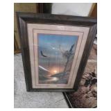 Framed Terry Redlin print...