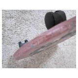 Decorative plant stand on wheels an...