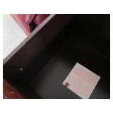 Locking cabinet, top measures 19 x ...