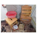 2 Stools and home decor...