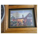 John Deere clock and patriotic ther...