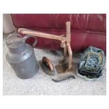 Vintage items and a small fountain...