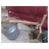 Vintage items and a small fountain...