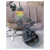 Garden fountain electric lamp...