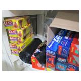 Large quantity of foil cling wrap a...