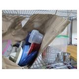 Large quantity of wax paper, trash ...