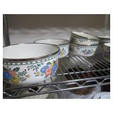 Collection of metal pots...