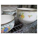 Collection of metal pots...