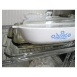 Punch bowls and glass kitchen ware...