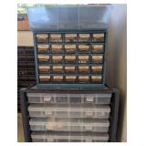 (2) Hardware storage organizers and...