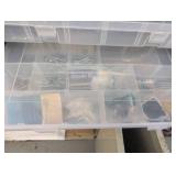 (2) Hardware storage organizers and...