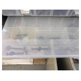 (2) Hardware storage organizers and...