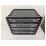 Hardware storage organizers with se...