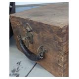 Vintage Wood toolbox containing an ...