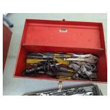 Red Metal Kennedy toolbox containin...