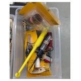 Multiple storage totes containing a...