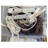 Multiple storage totes containing a...