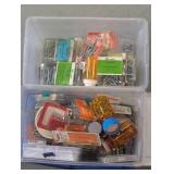 (2) Organizer Bins containing a var...