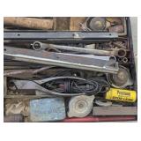 Metal storage drawer containing a l...