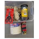 Storage tote containing assorted sp...