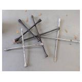 Variety of 4-way tire irons...