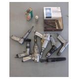 Assortment of pneumatic power tools...