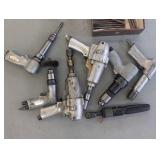 Assortment of pneumatic power tools...