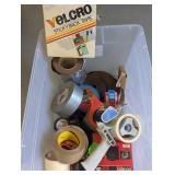 Storage tote containing a variety o...