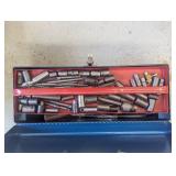 Metal toolbox with a large assortme...